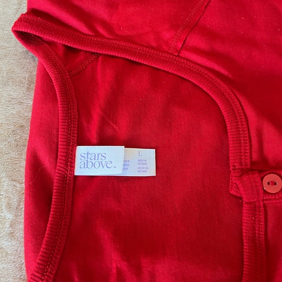 NWT Women’s Cozy Pajamas Set Stars above 2 pieces Includes Long Sleeve henly Top - Picture 8 of 9